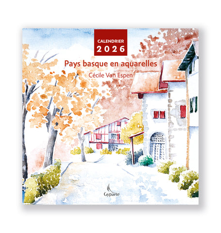 Pays Basque en aquarelles - Calendrier chevalet 2026