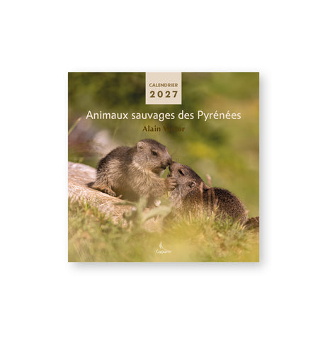 Animaux sauvages des Pyrénées - Calendrier chevalet 2027