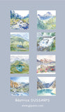 Cartes postales "Les Pyrénées en aquarelles" by Béatrice Dussarps