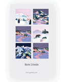 Cartes postales "Les joies de l'hiver" by Marine Schneider