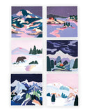 Cartes postales "Les joies de l'hiver" by Marine Schneider