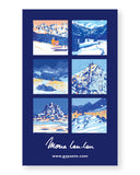 Cartes postales "Les joies de l'hiver" by Mona Leu-Leu