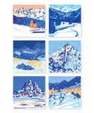 Cartes postales "Les joies de l'hiver" by Mona Leu-Leu