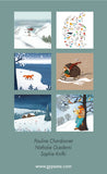 Pochette de 6 cartes "Les joies de l'hivern" by P. Chardonnet, S. Knifki et N. Ouederni